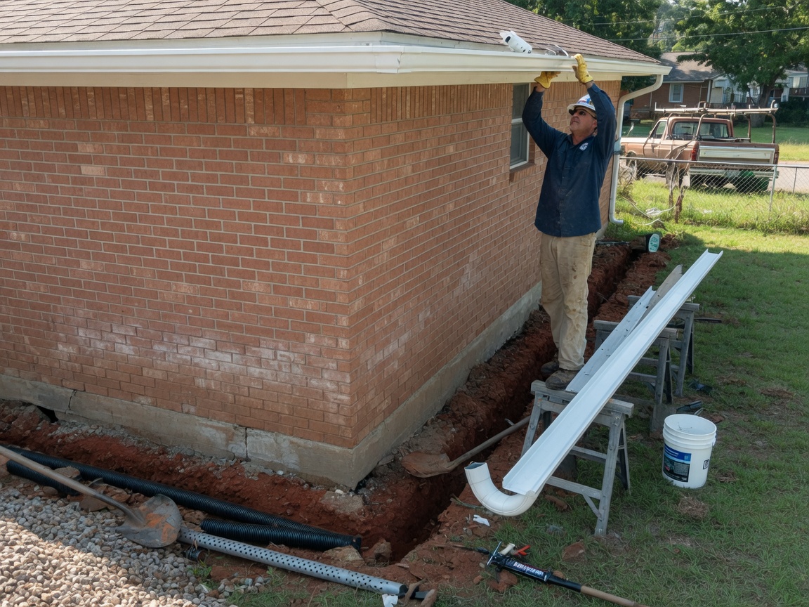 Gutter Installation for Foundation Water Problems in Texarkana, TX